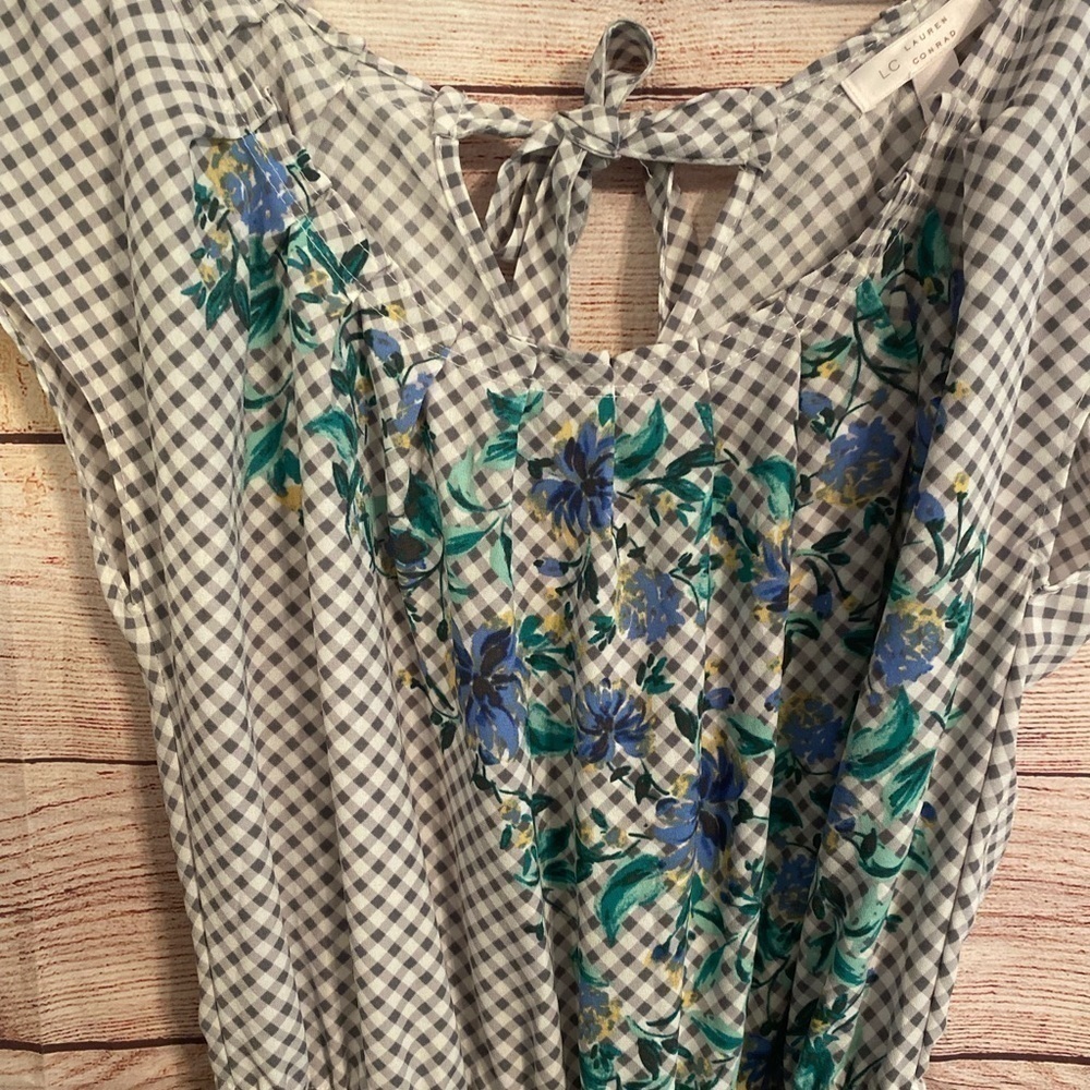 Nwt Lauren Conrad Pleat Neck Dress Medium - Picture 3 of 7